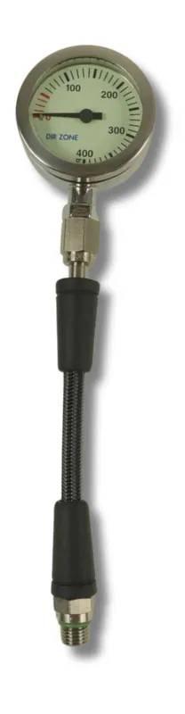 Stage TEC Finimeter SPG Dirzone Chrome – 400 Bar Manometer mit Miflex HD Carbon 20 cm Preis Gesenkt