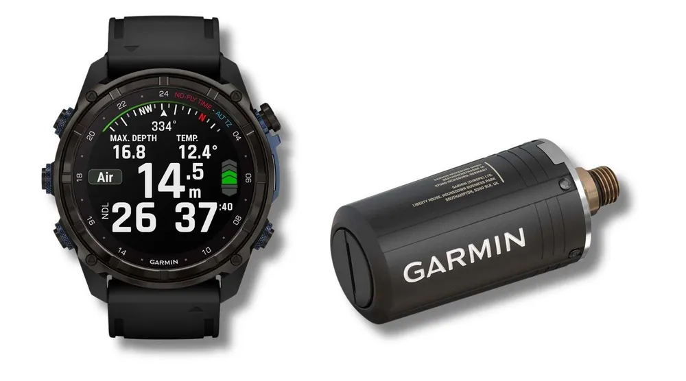 Meistverkauft Garmin Tauchcomputer Descent™ Mk3i – 51 mm, schwarz mit Silikonarmband und Transmitter Descent T2