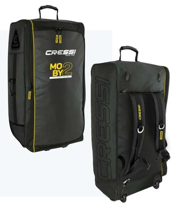 Cressi Moby 2 Trolley – Geräumiger Rollkoffer für Tauchausrüstung (110 L) Saisonangebot