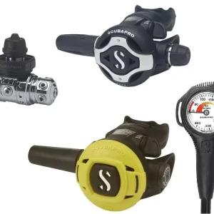 Scubapro Atemregler Set MK19 EVO S620 Ti mit S270 Octopus und Finimeter Garantierte Lieferung
