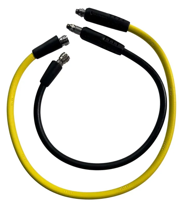 Sichere Zahlung Scubapro Mitteldruckschlauch-Set Superflow, 3/8", schwarz 75cm + gelb 100cm