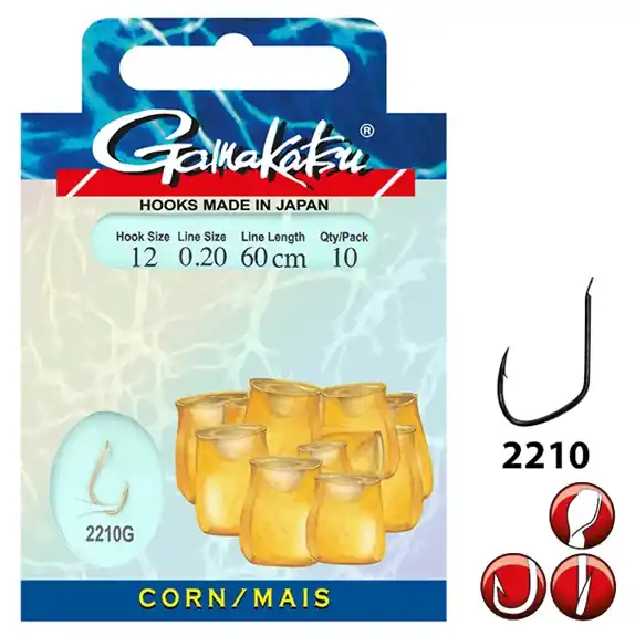 Gamakatsu Haken BKG-2210G Mais 60cm Begrenztes Angebot