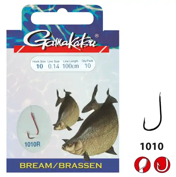Gamakatsu Haken BKD-1010R Brassen 100cm Top-Preis