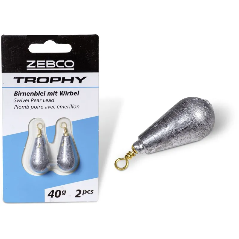 Zebco Trophy Birnenblei mit Wirbel Meistverkauft