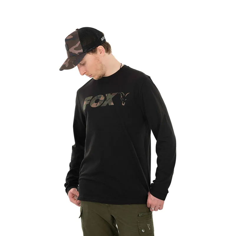 Fox Long Sleeve Black/Camo T-Shirt Garantierte Lieferung