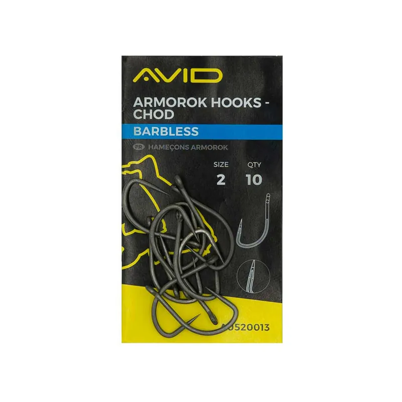 Meistverkauft Avid Armorok Hooks- Chod Size Barbless