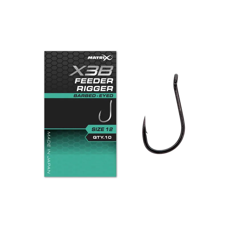 Super-Preis Matrix X3B - Feeder Rigger Hooks Barbed - Eyed