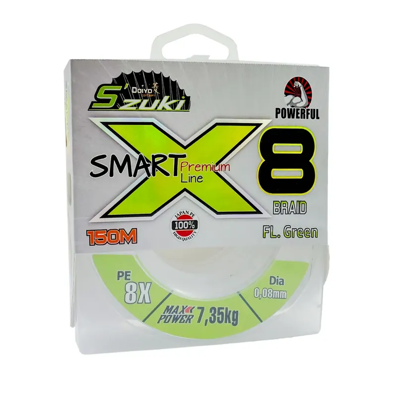 Super-Preis Iron Claw DOIYO S´zuki X8 Smart Line Fluo Green